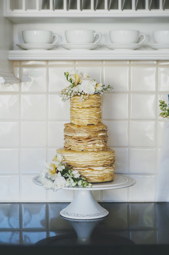 Crepe wedding cake