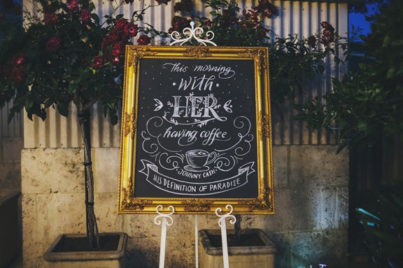 Wedding chalkboard