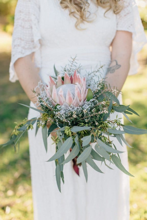 Native Australian wedding bouquet | Photography by Jazzy Connors