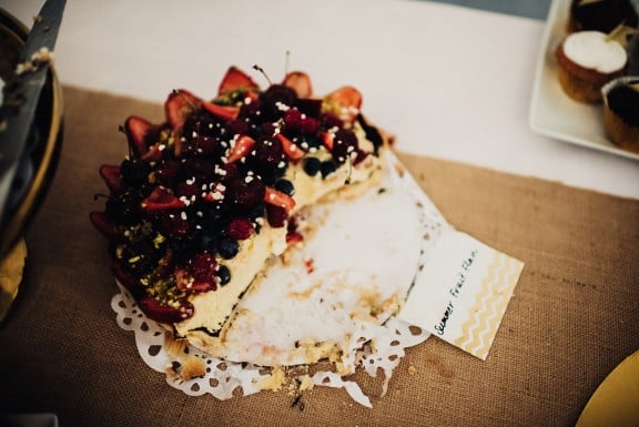 Summer berry flan | Photography by Fiona Vail