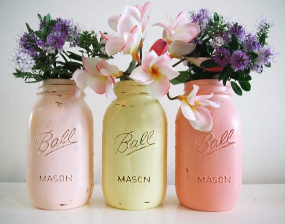 Pastel Mason jars | Top Australian Etsy Stores for Weddings