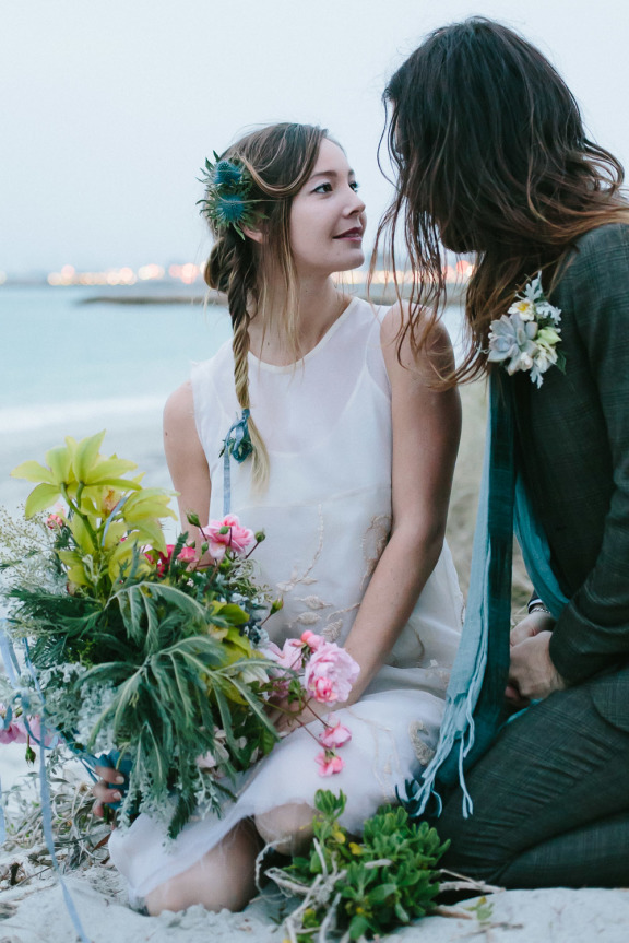 Boho beach wedding 12