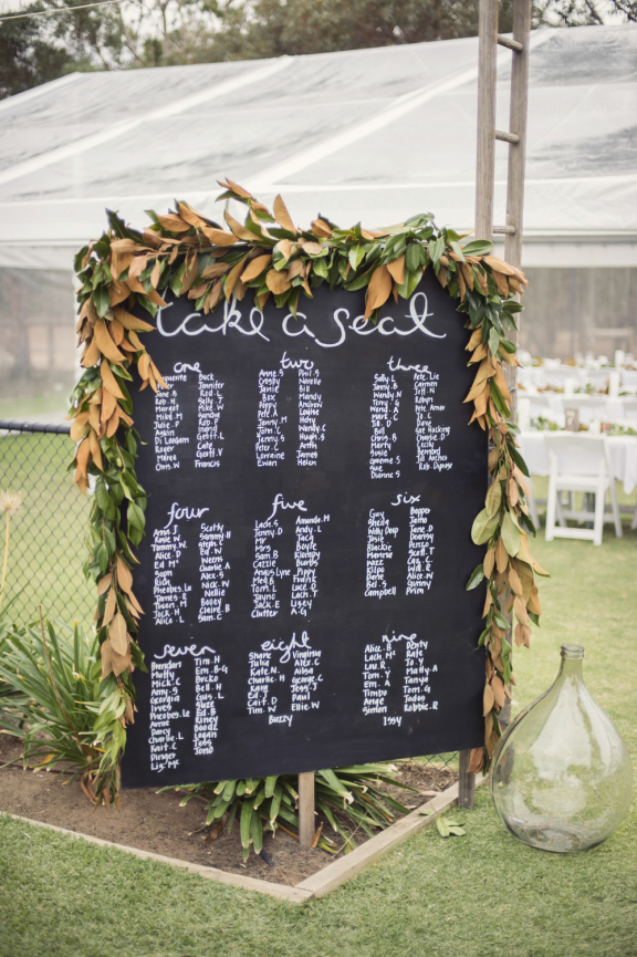 Rustic table planner