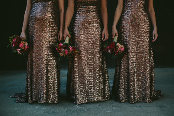 Sequin bridesmaid dresses