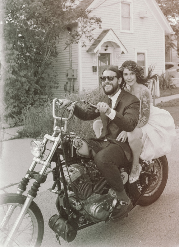 biker wedding