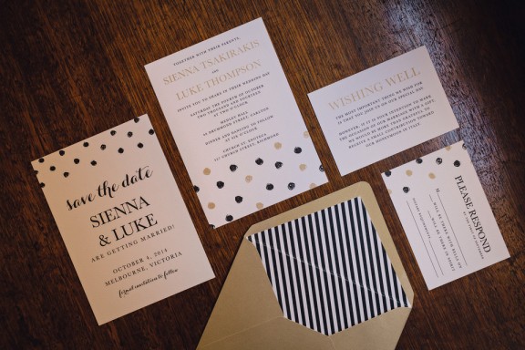 Art Deco wedding invitations