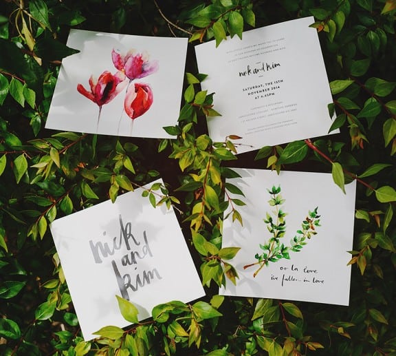 Illustrated wedding invitations by Bianca Cash | Photography by Jonathan Ong Melbourne wedding photographer