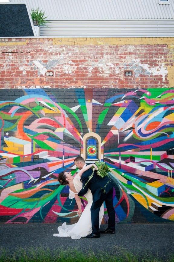 Melbourne street art wedding | Photography by Samara Clifford