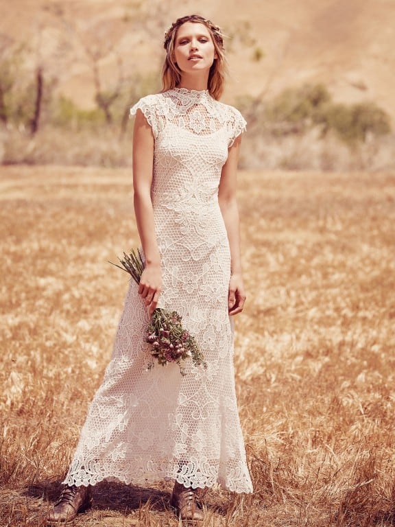 Boho lace wedding dress by Free People | Best wedding dresses under $1000
