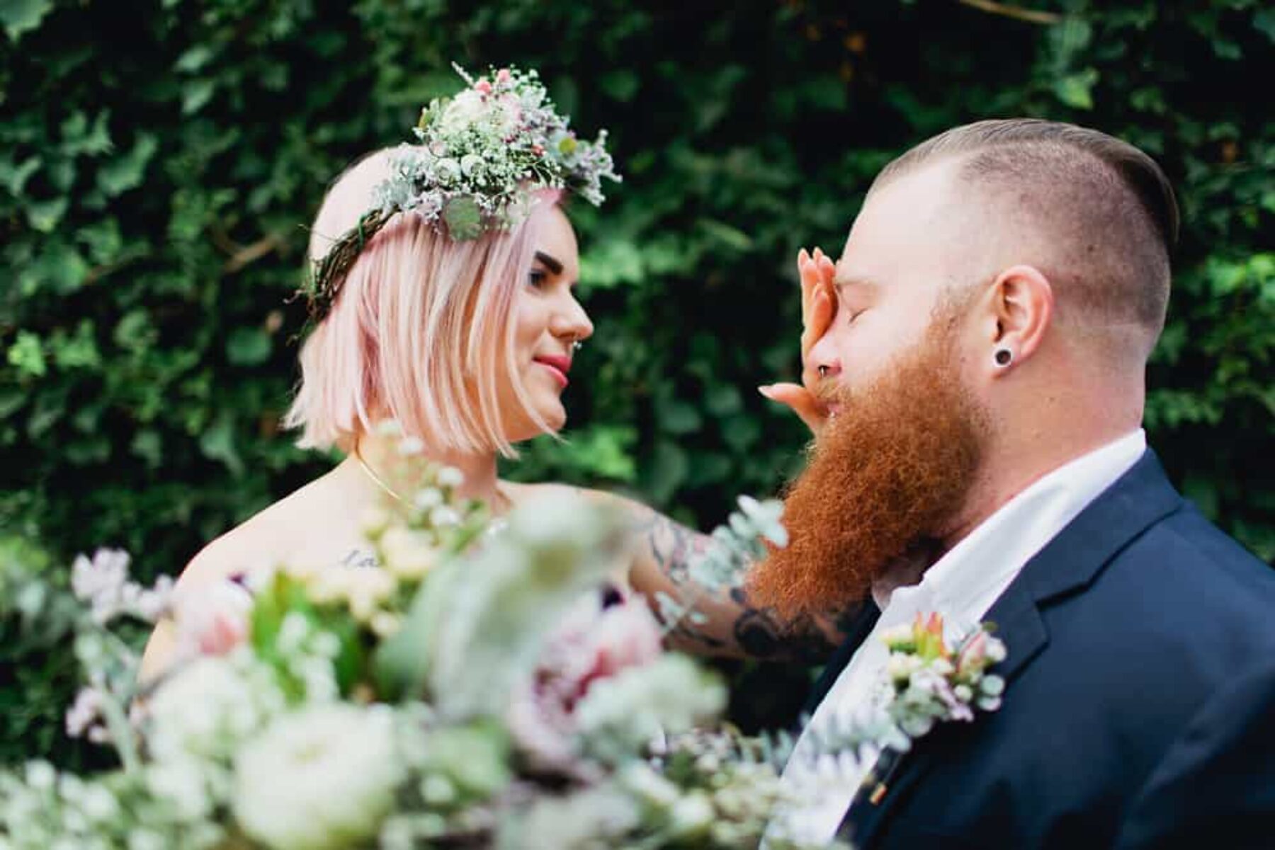 A foliage-filled wedding at Loose Leaf, Collingwood | Photography by Sayher Heffernan