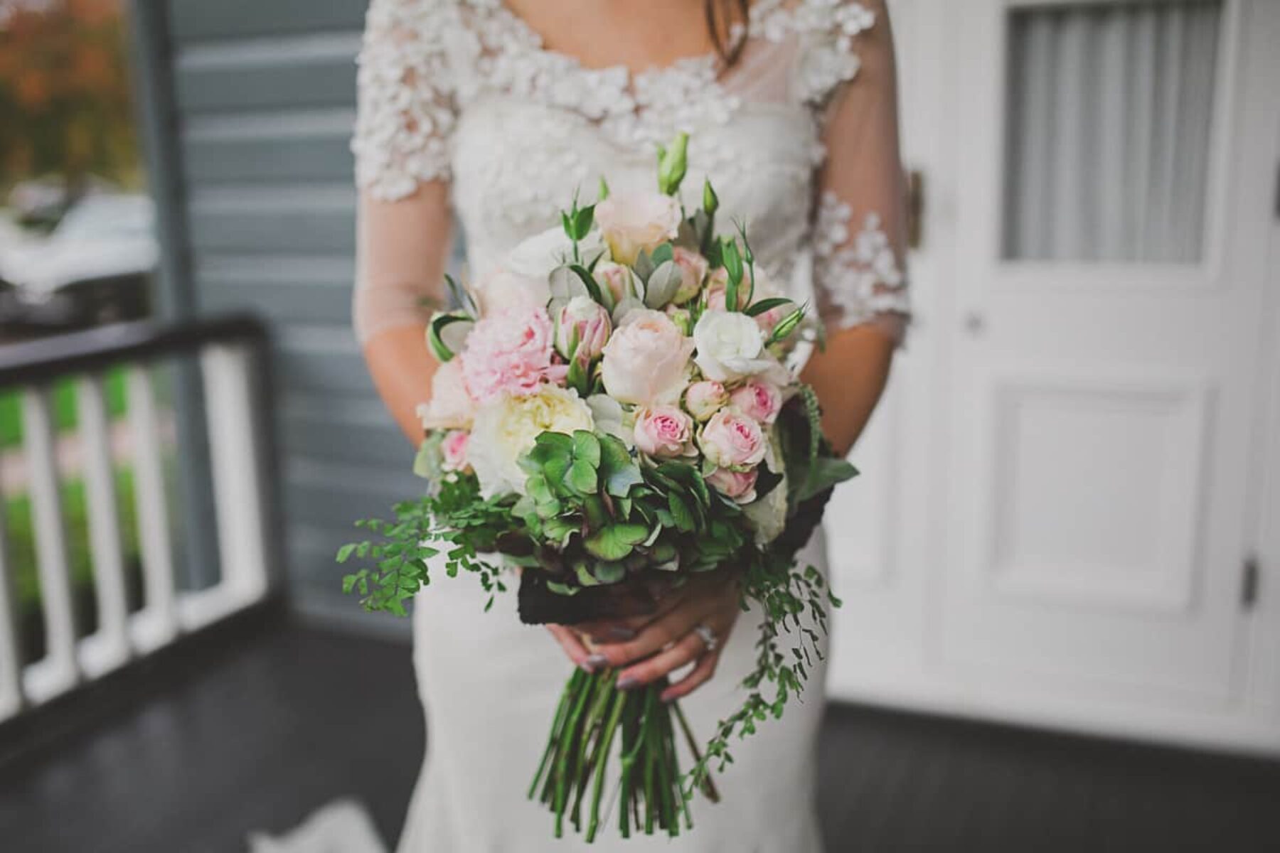 Soft pink bridal bouquet by Oh Fleur