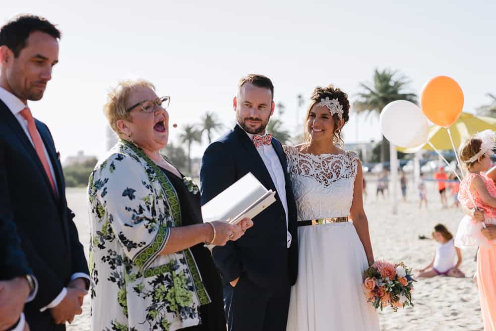 St Kilda beach wedding at West Beach Bathers Pavilion | Photography by Lara Luz