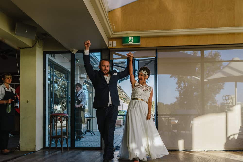 St Kilda beach wedding at West Beach Bathers Pavilion | Photography by Lara Luz