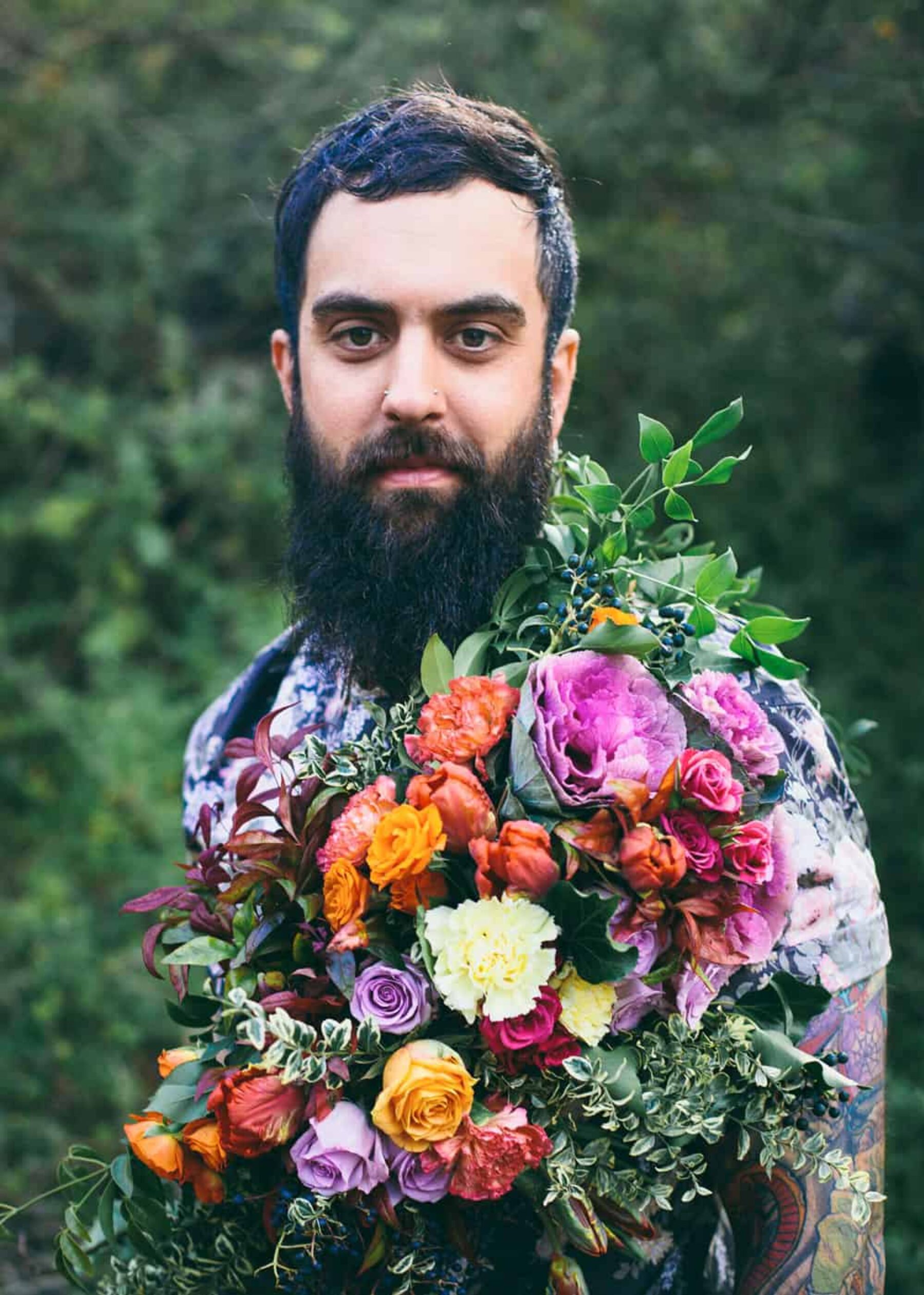 Beards & Blooms | Equal love shoot by Raven and the Rose