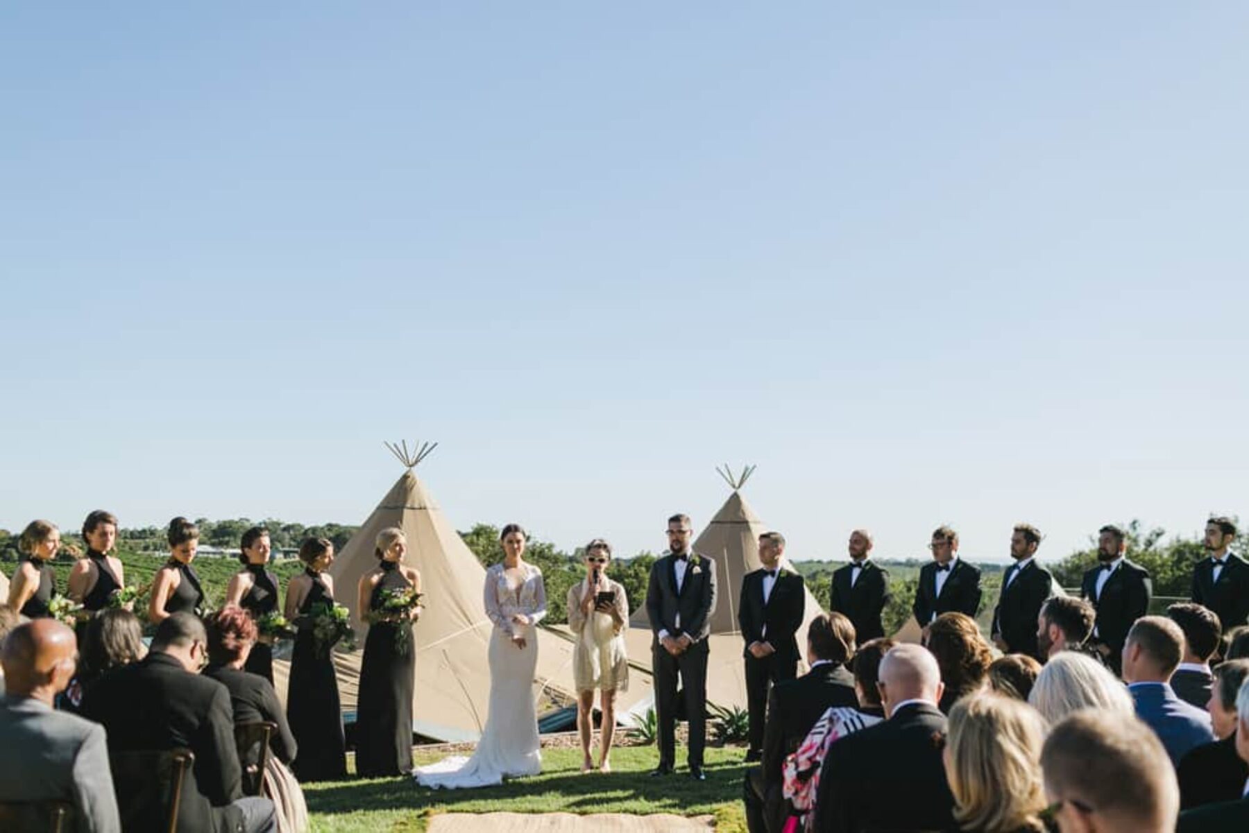 Tipi wedding at The Grove at Byron Bay / Photography by John Benavente