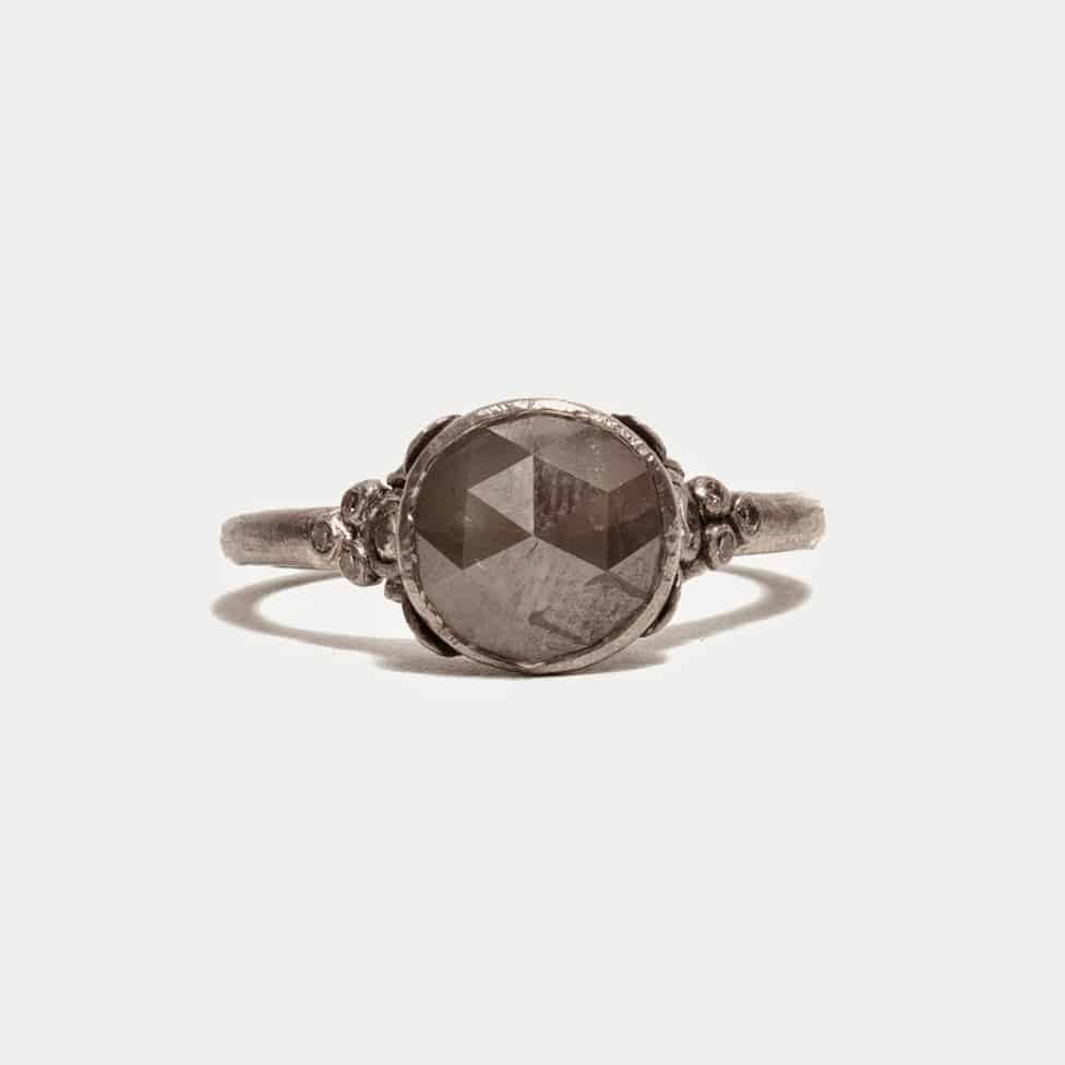 Unique engagement rings by Australian jewelers / Black diamond ring by Suzi Zutic