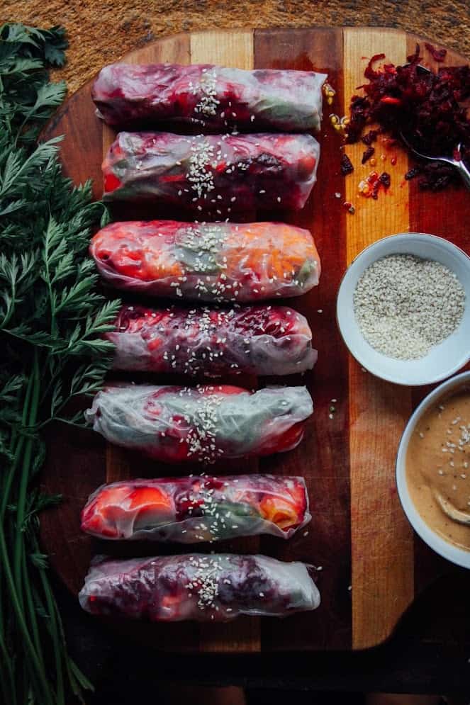 Summer Vietnamese rolls by This Rawsome Vegan Life / 10 clean-eating food bloggers we love