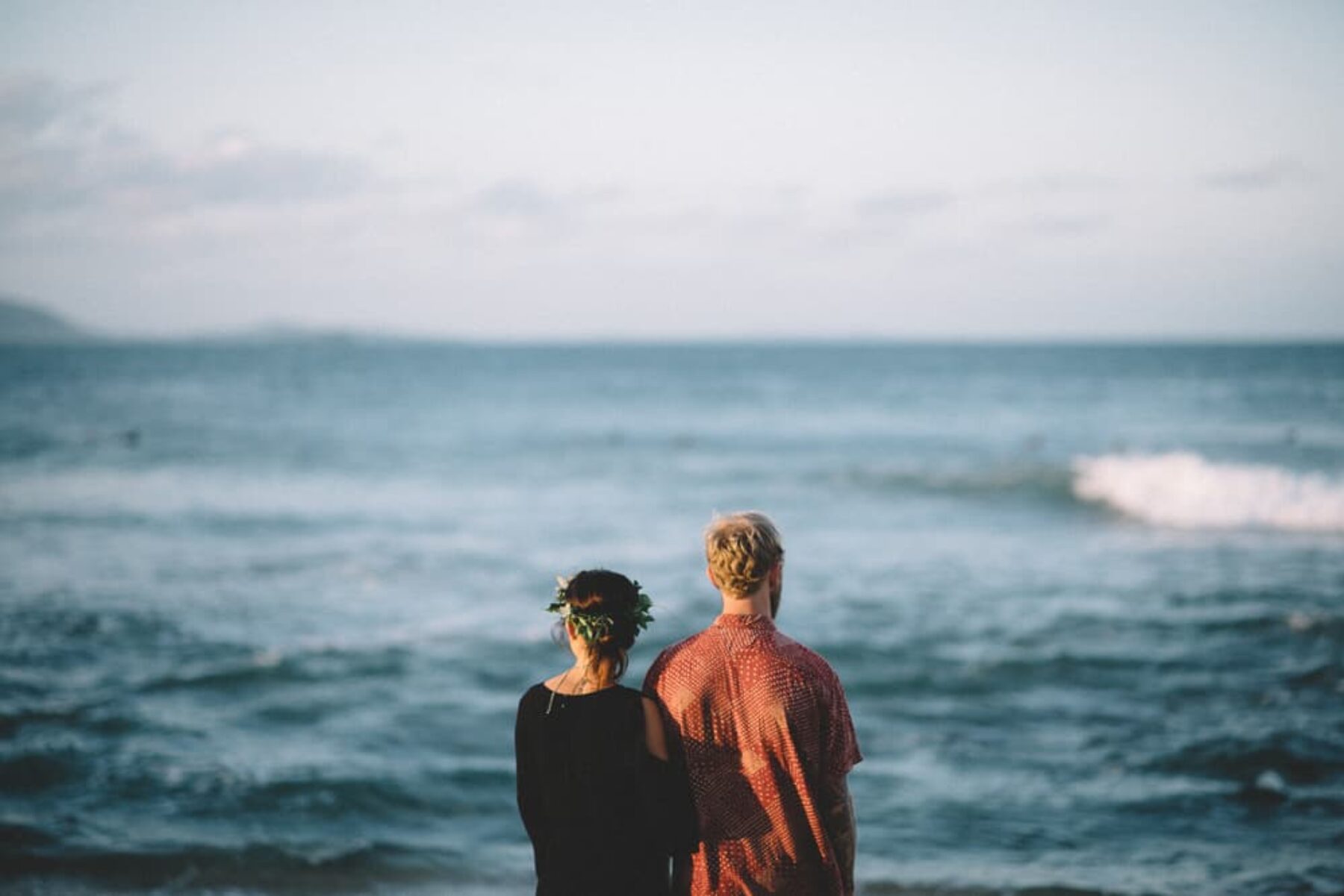 Boho beach engagement shoot on the Sunshine Coast