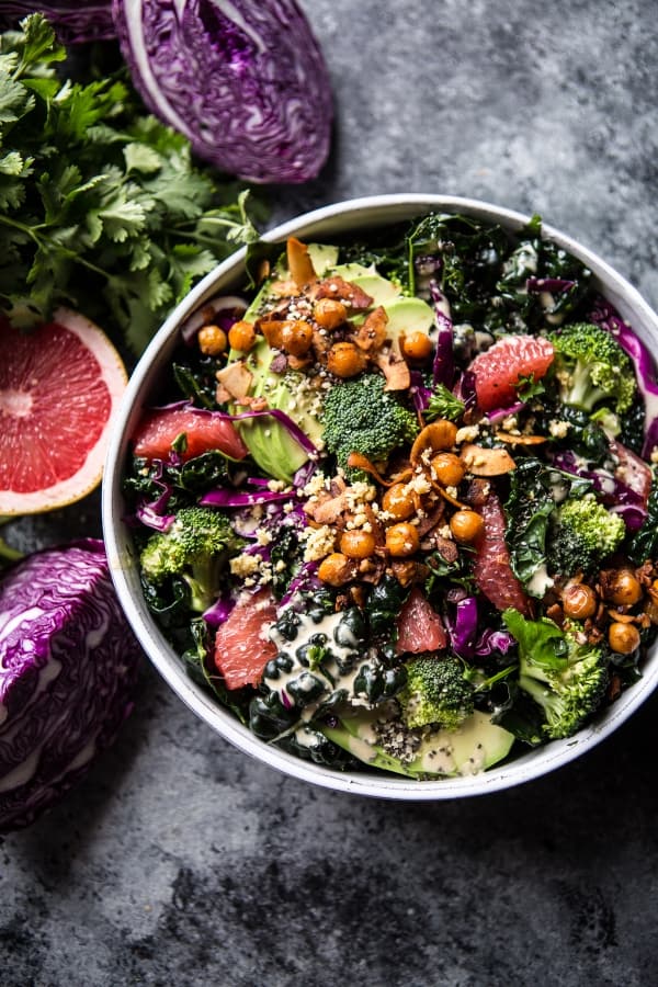 The mean green detox salad by Half Baked Harvest / 10 clean-eating food bloggers we love