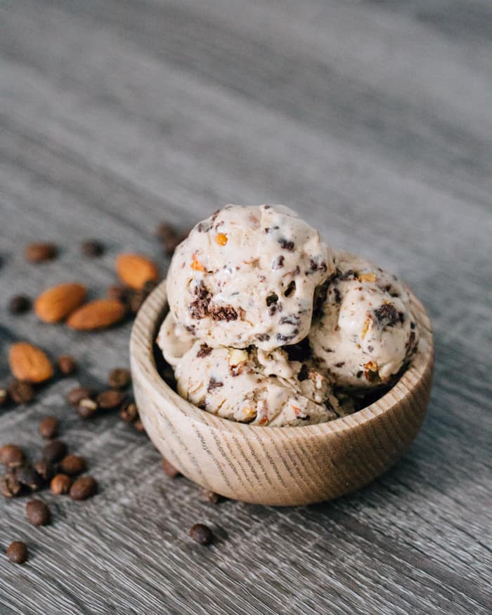 Mocha Almond Fudge Vegan Ice Cream by A Couple Cooks / 10 clean-eating food bloggers we love