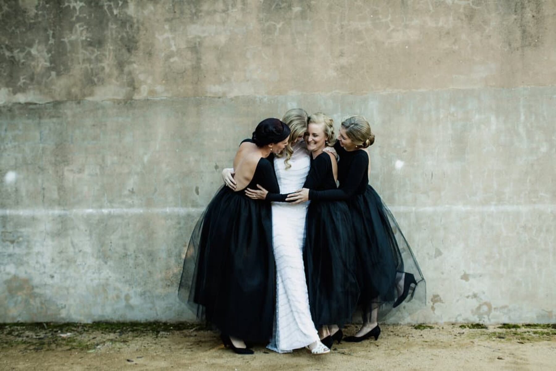 black bridesmaid dresses