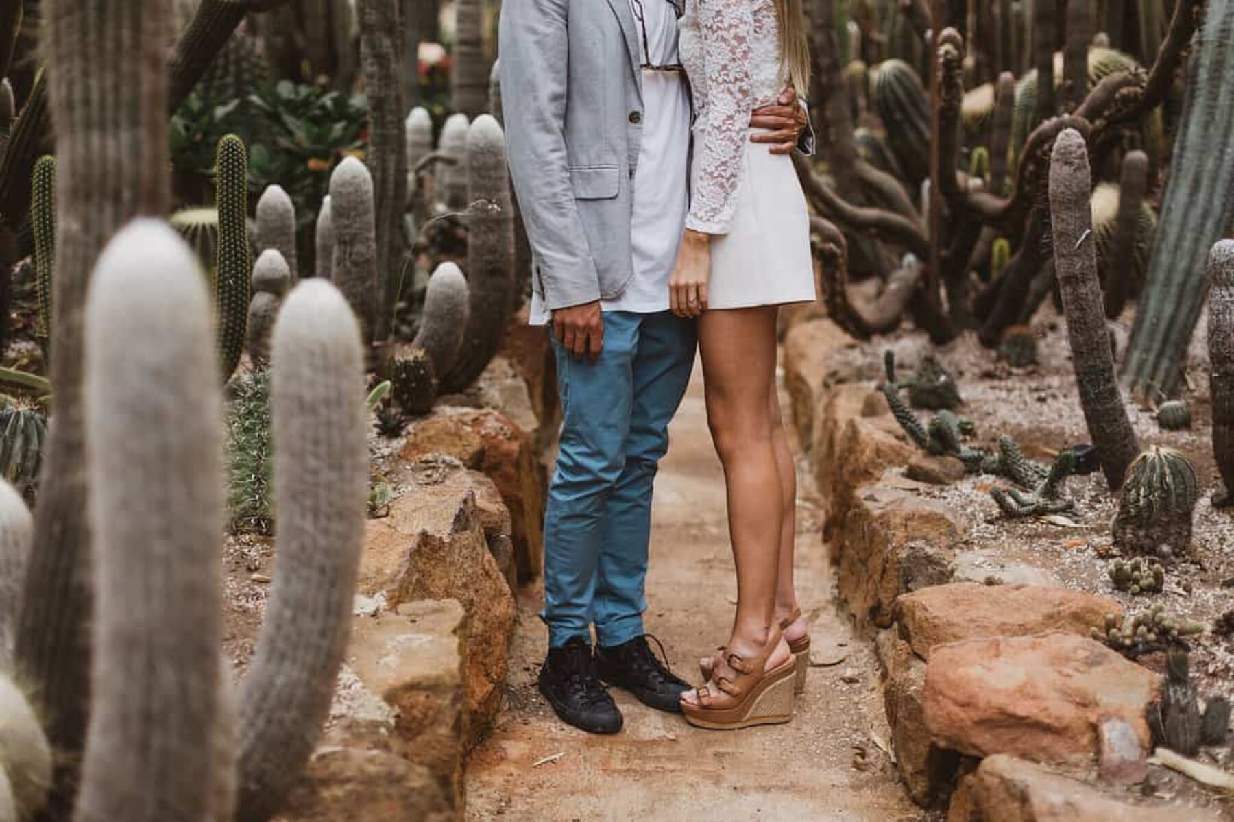 Cactus farm engagement shoot / photography by Janneke Storm