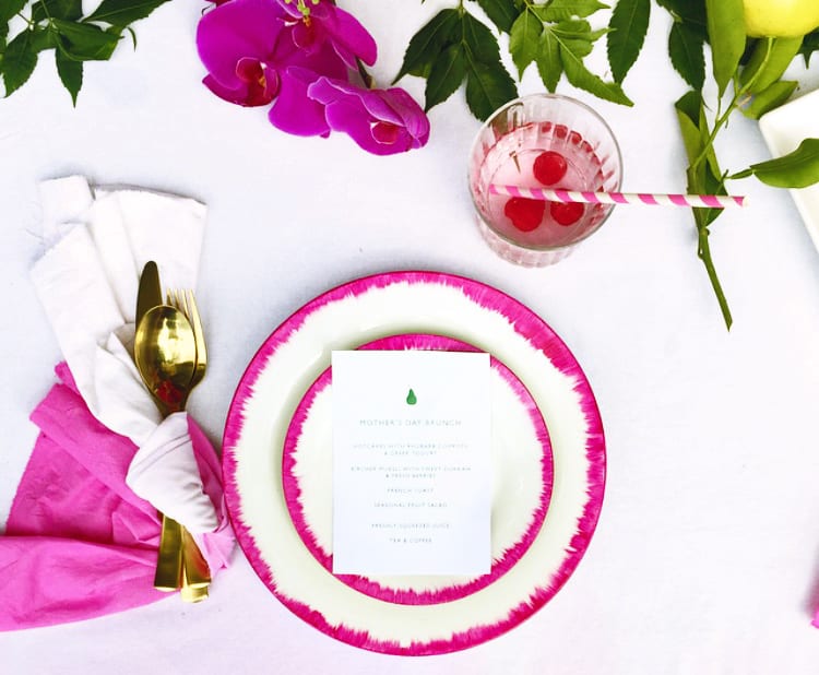 diy-pink-rimmed-plates