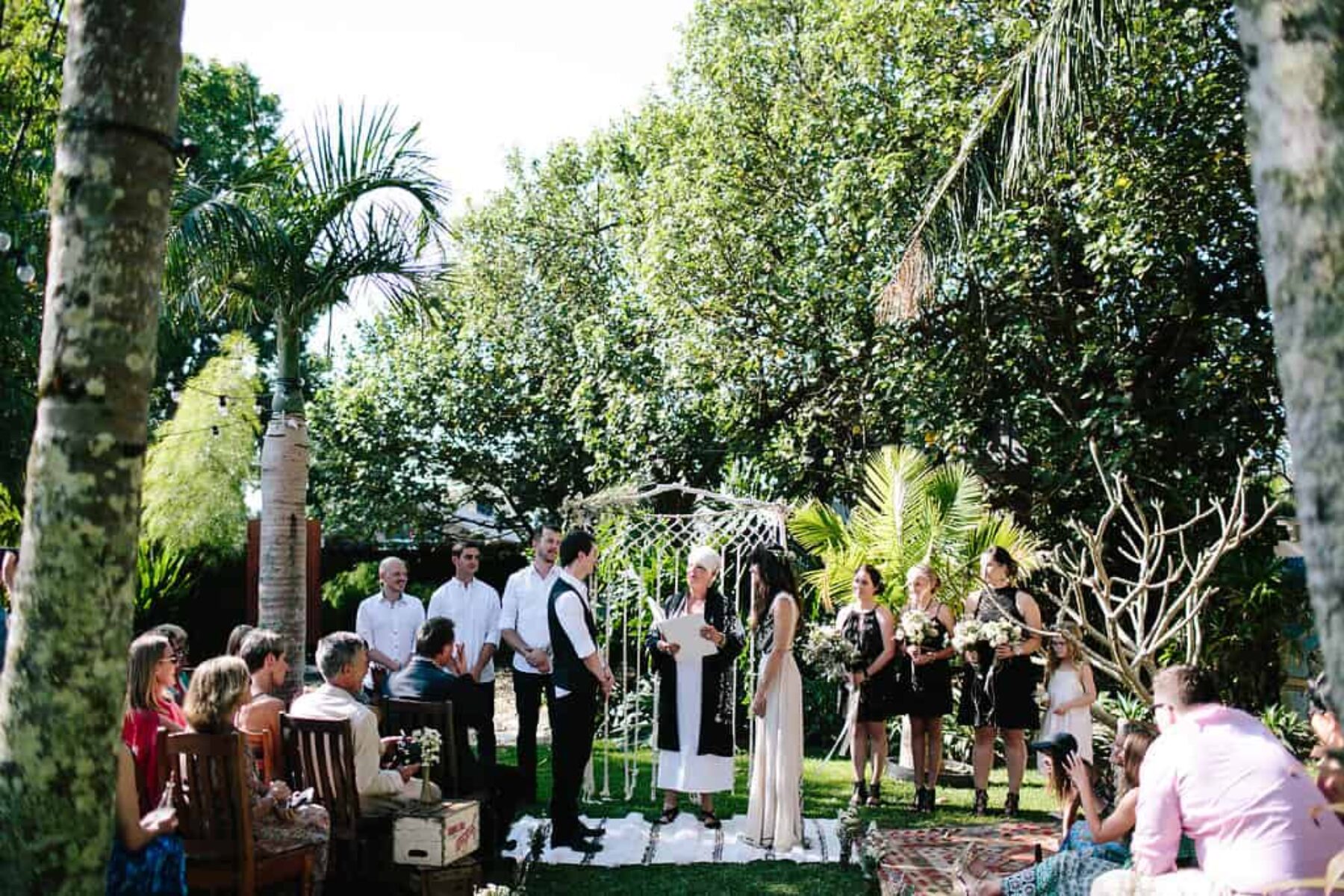 Boho Byron Bay wedding at The Secret Garden