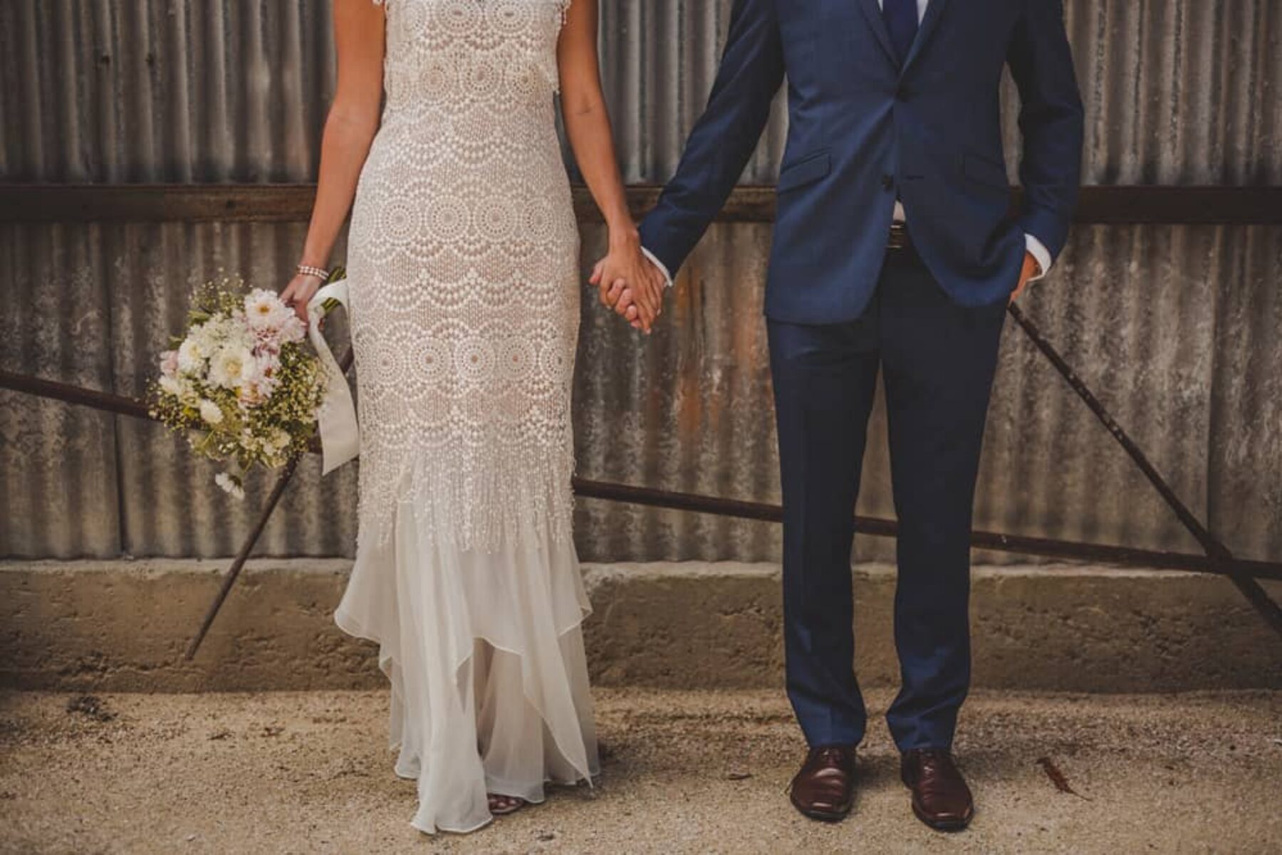 Beaded art deco wedding dress by John Zimmermann Couture