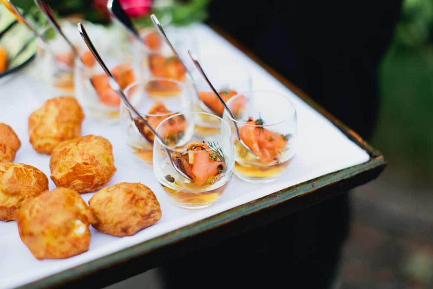 smoked salmon canapes