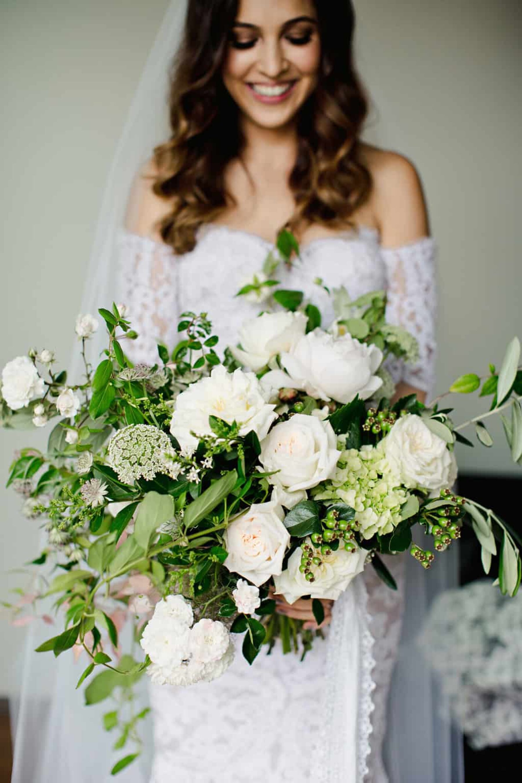 classic green and white bouquet
