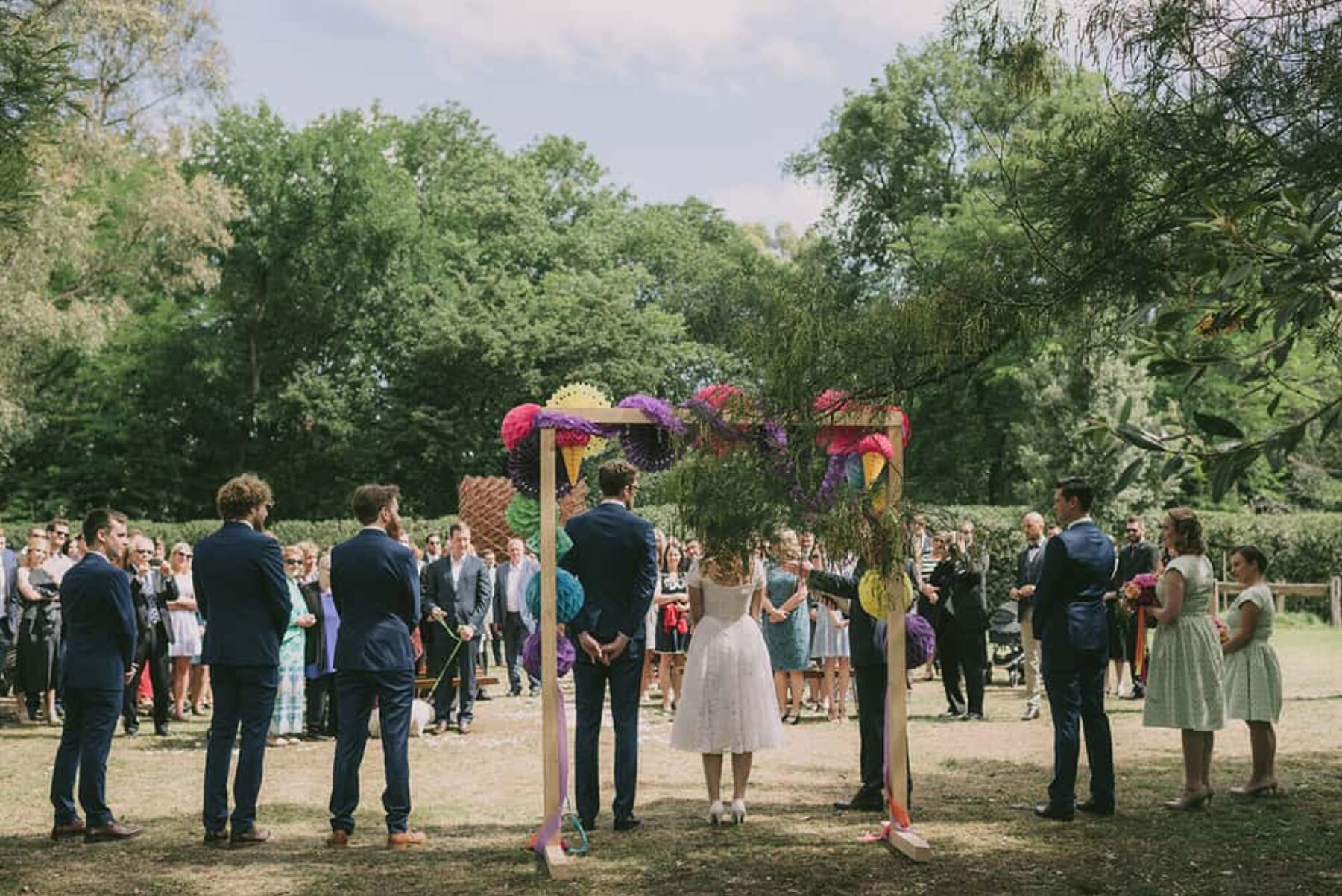 Colourful Melbourne wedding at Heide Museum