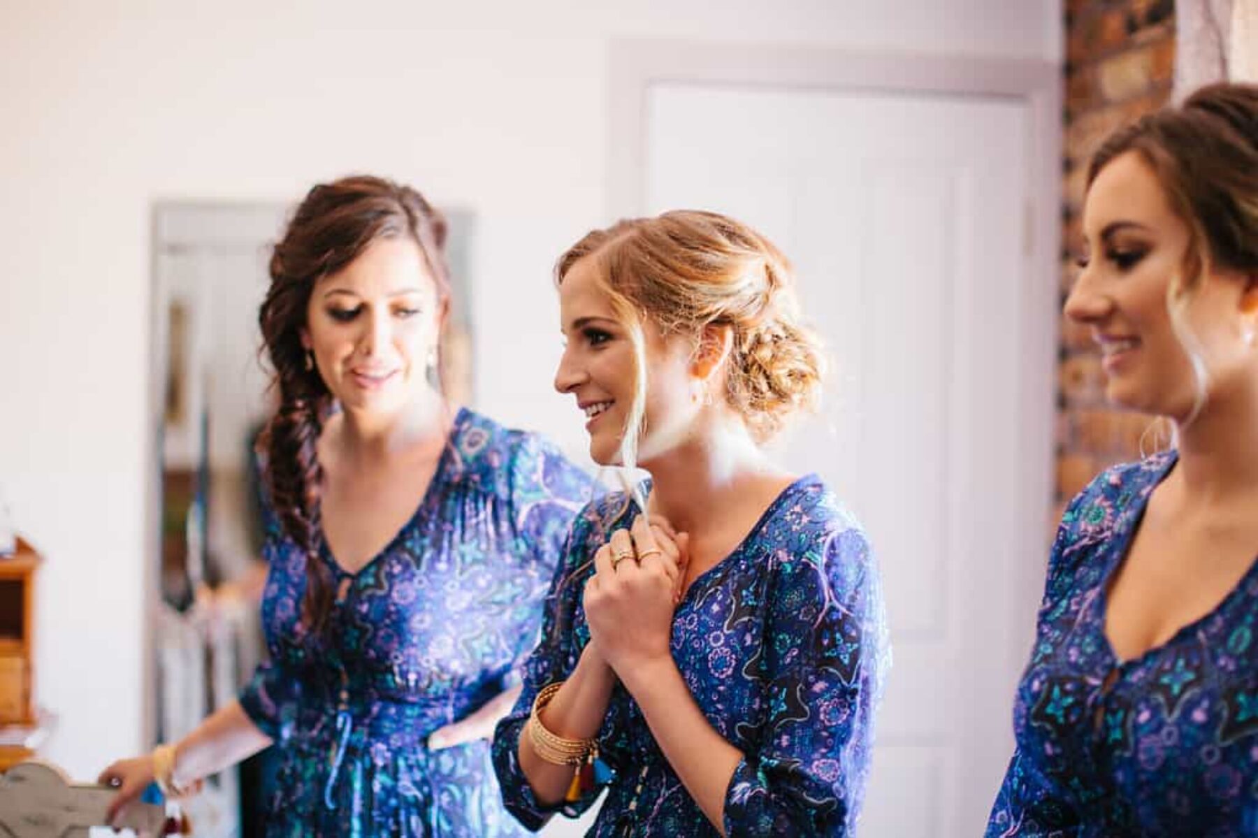 blue bridesmaid dresses by Spell Designs