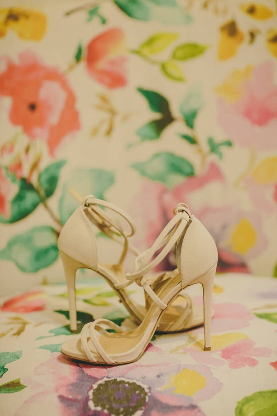 cream Tony Bianco wedding shoes