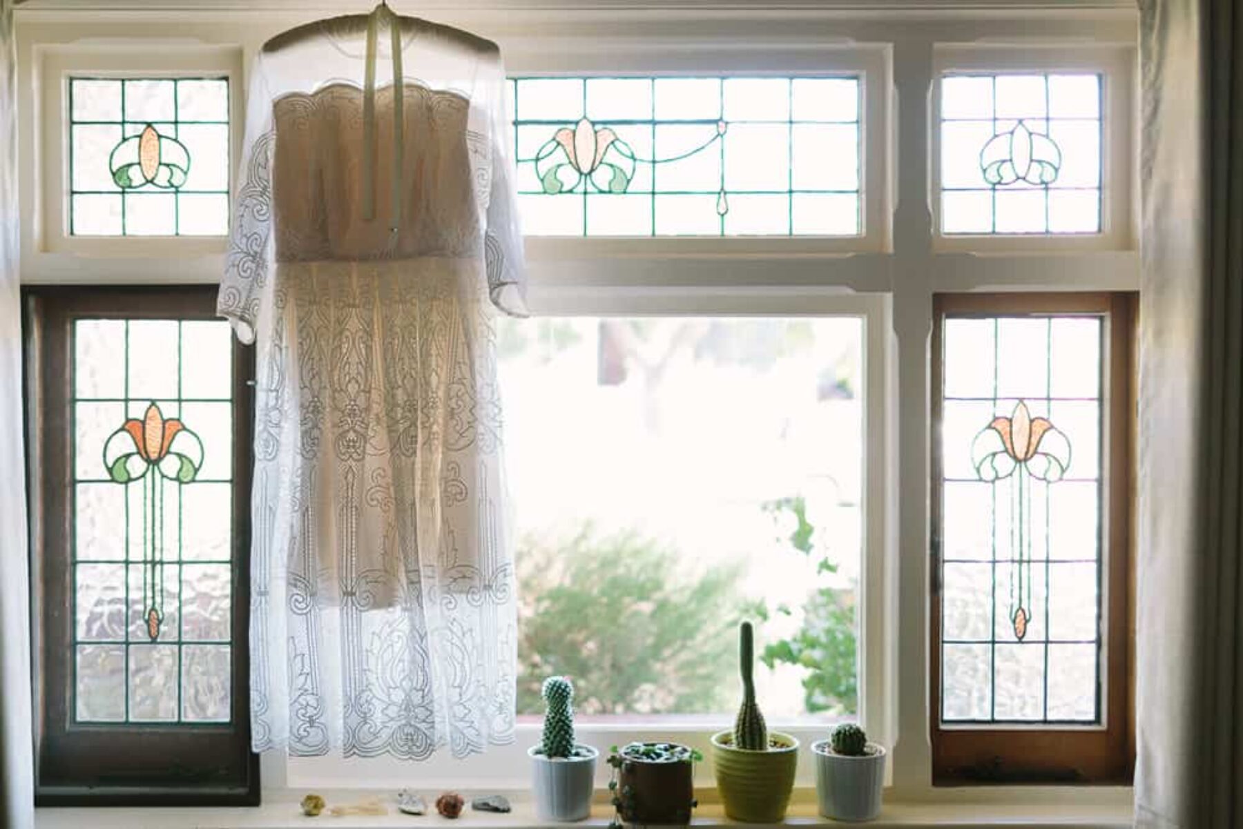 vintage tea-length wedding dress