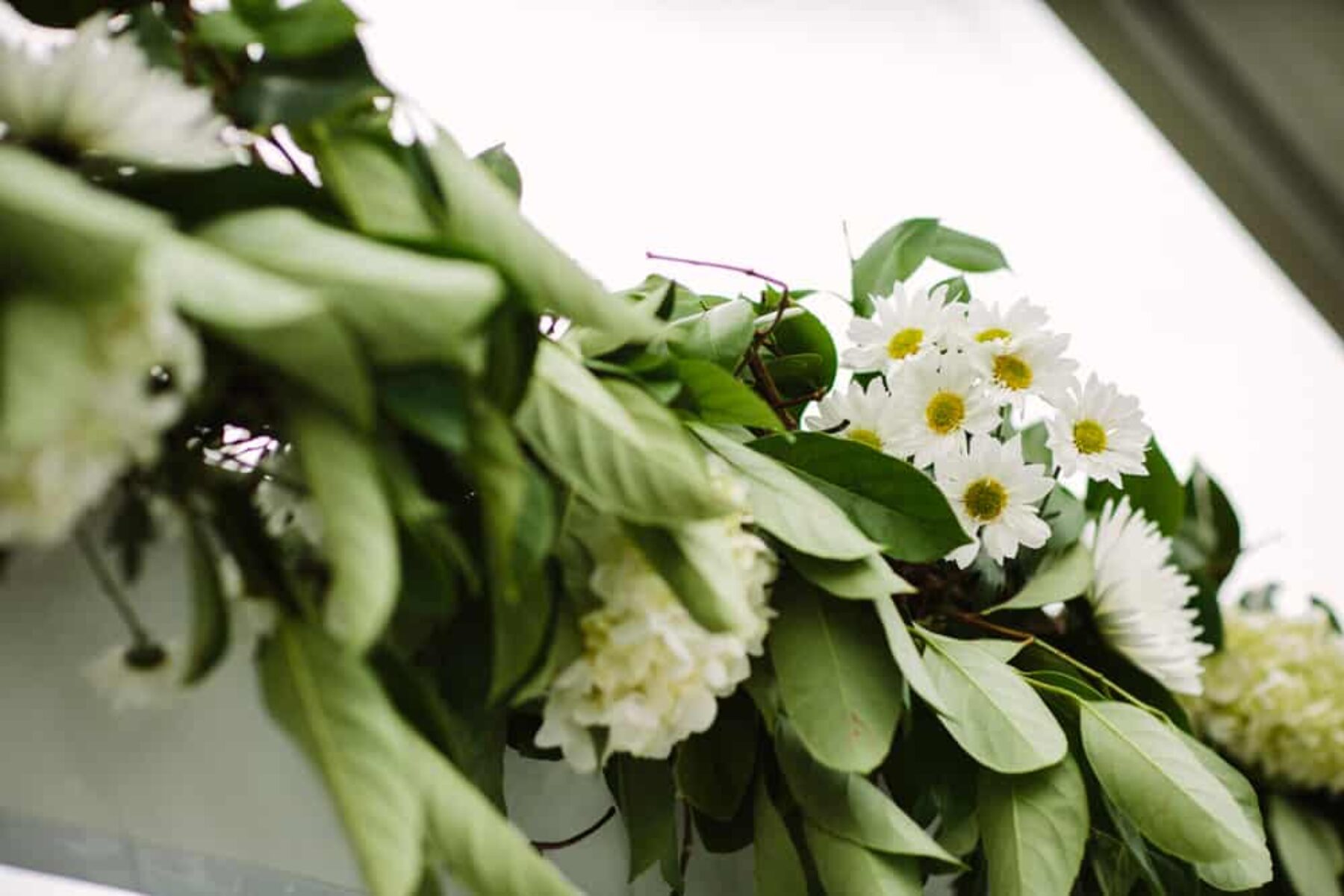 floral and foliage garland