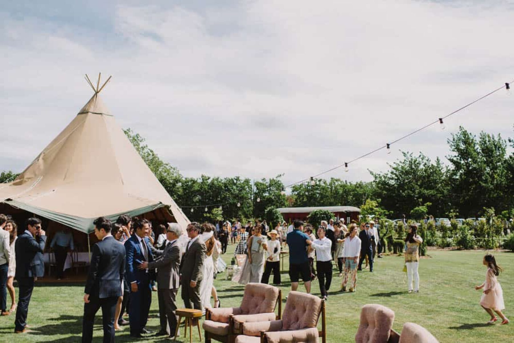 Boho tipi wedding on an olive farm in Christchurch NZ - photography by Paul Tatterson