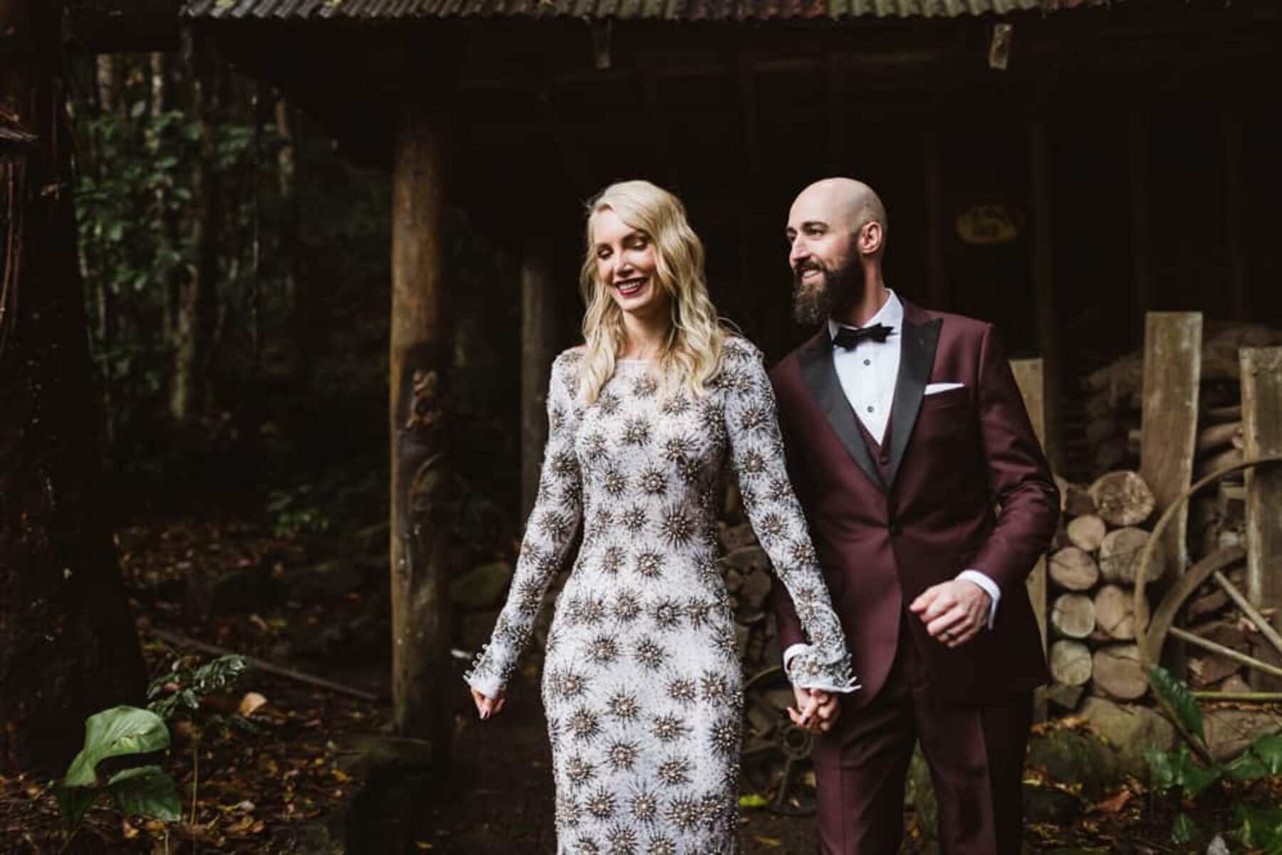 stylish alternative bride and groom - photography by Janneke Storm