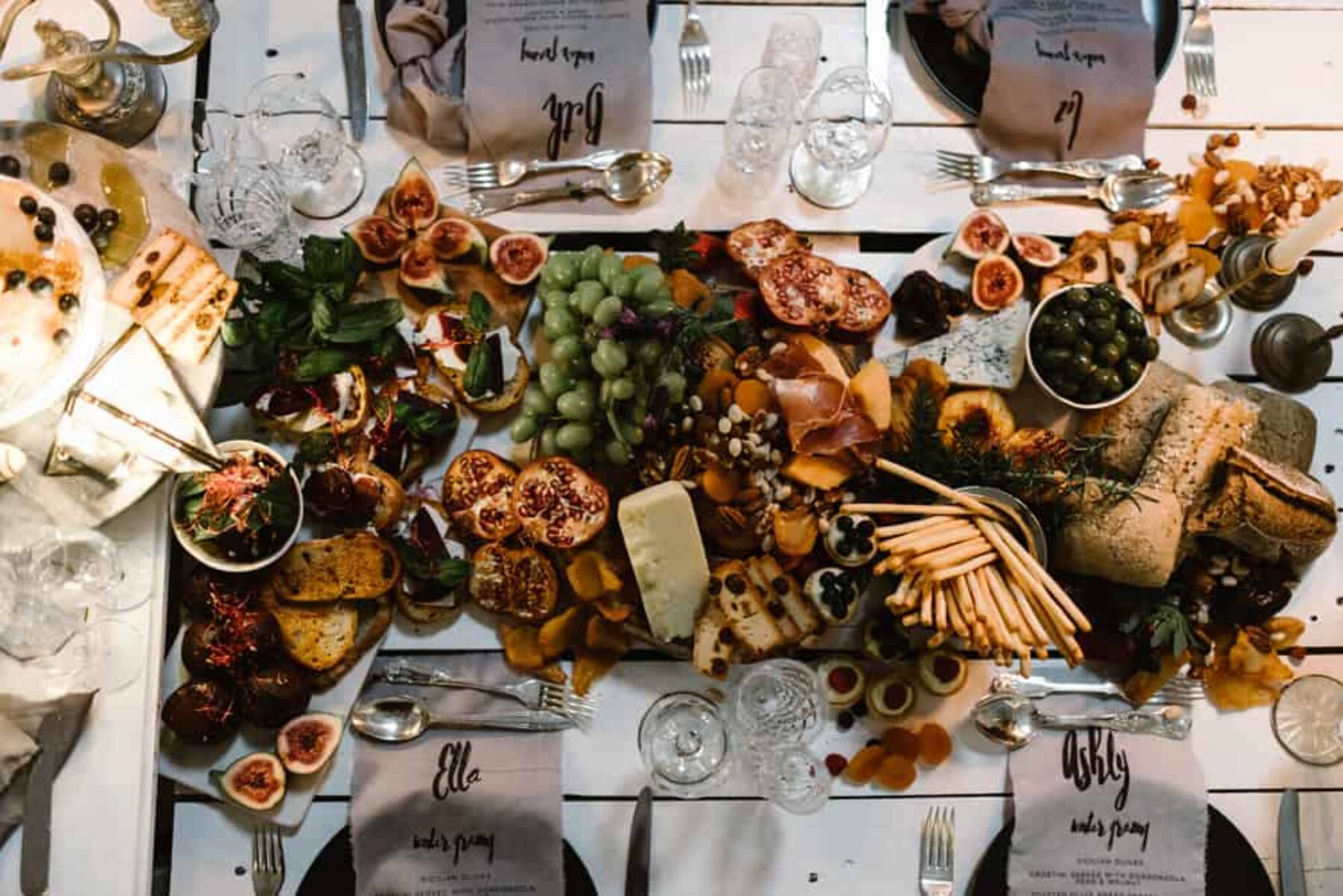 rustic grazing table for a foodie hen's party