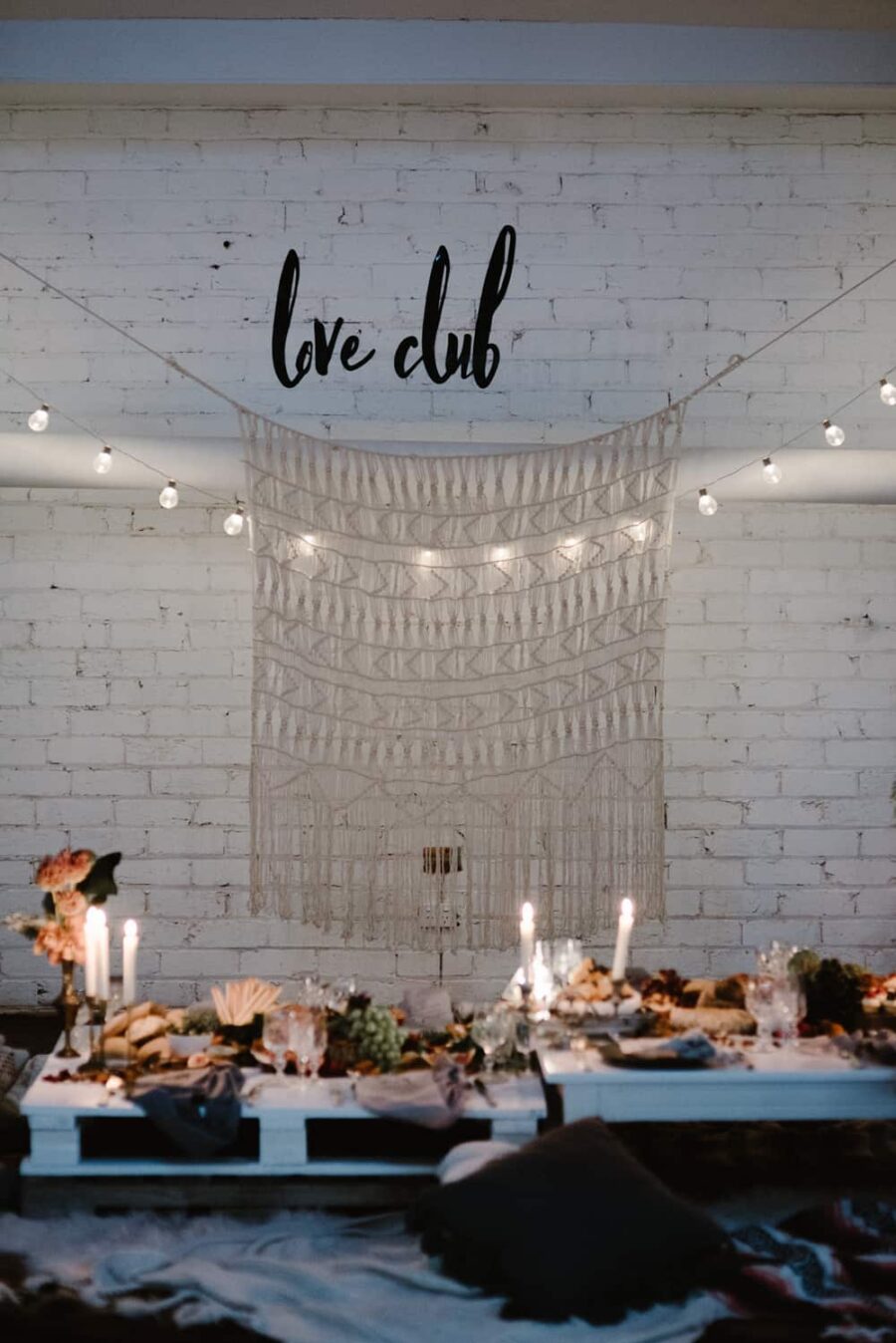 macrame wedding backdrop