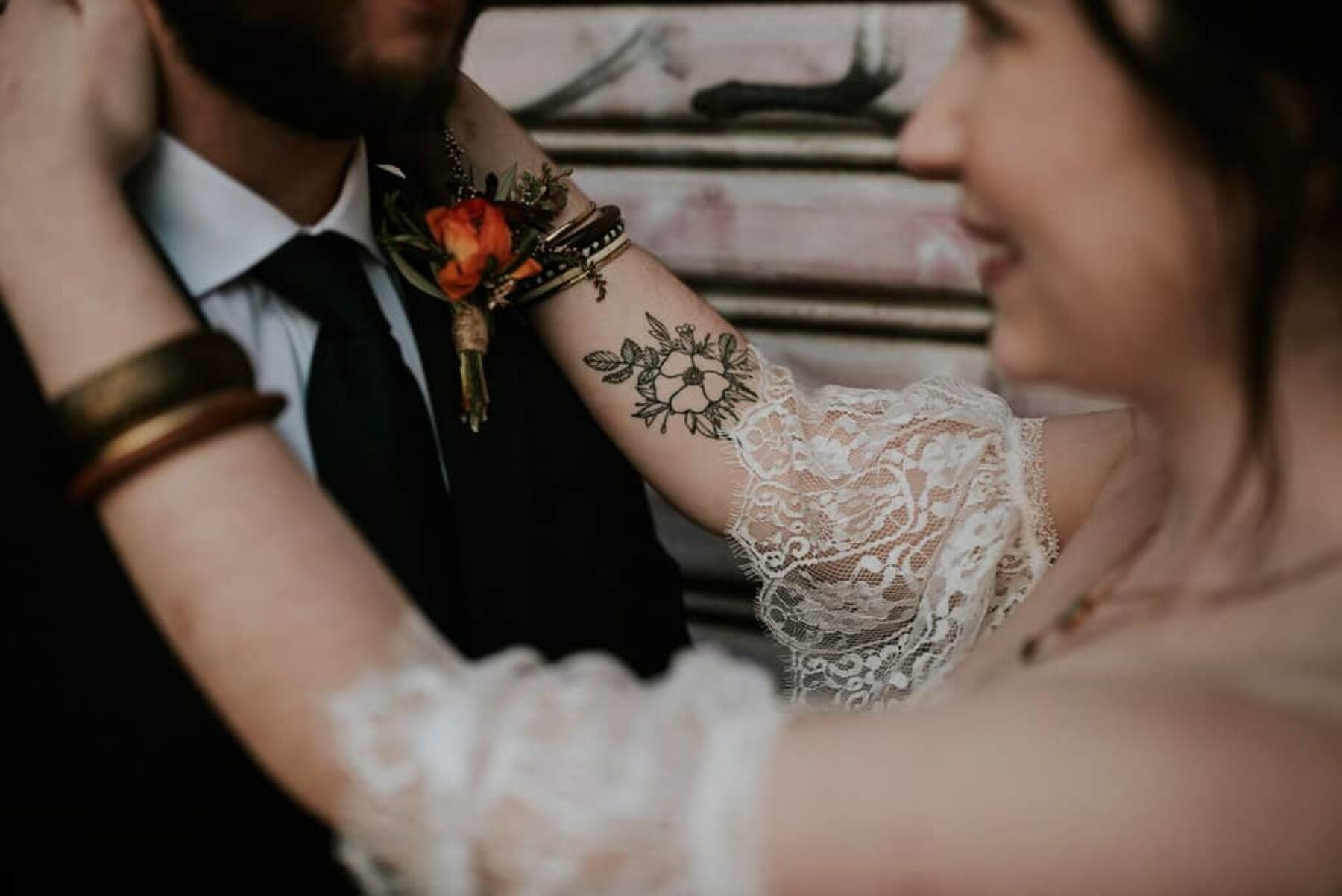Moody bohemian wedding at Newcastle Museum - photography by Barefoot & Bearded