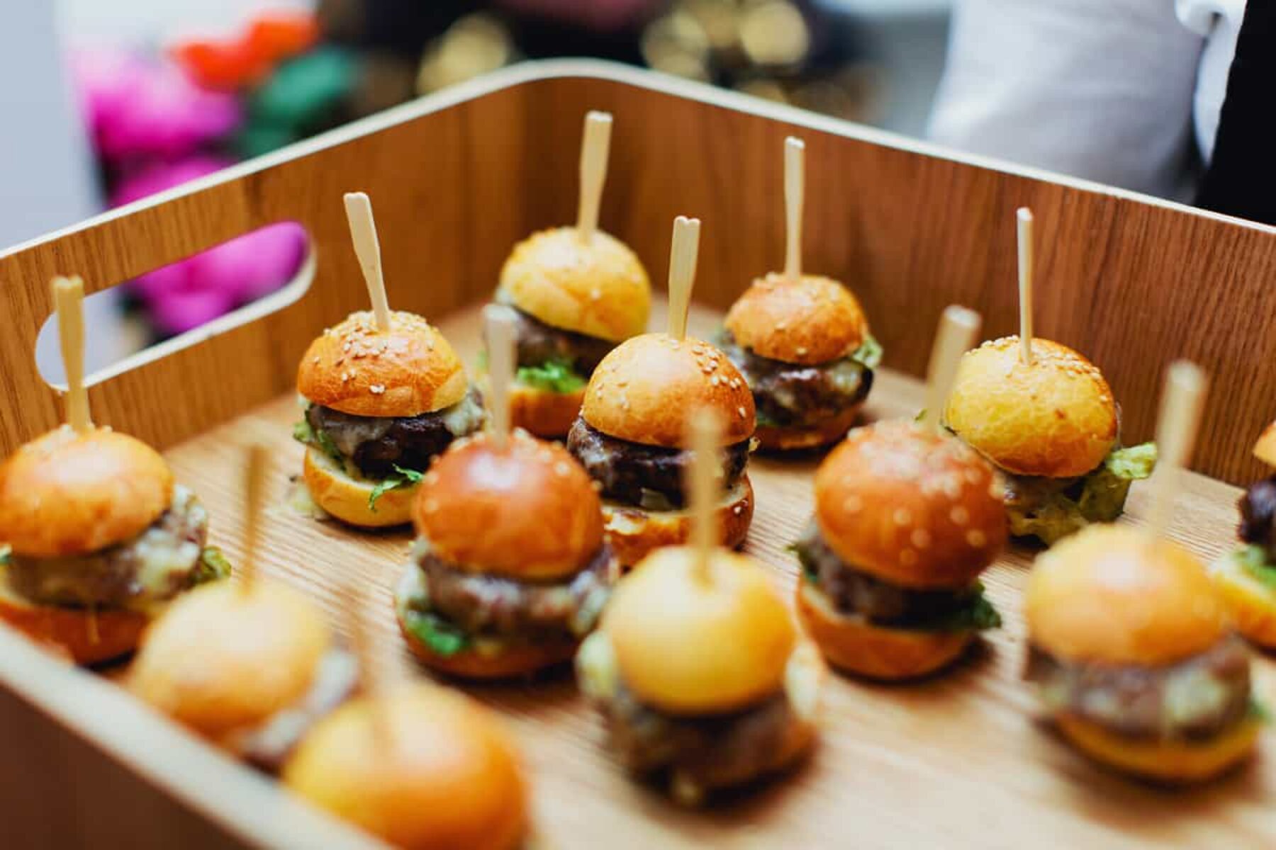 cocktail wedding - mini sliders