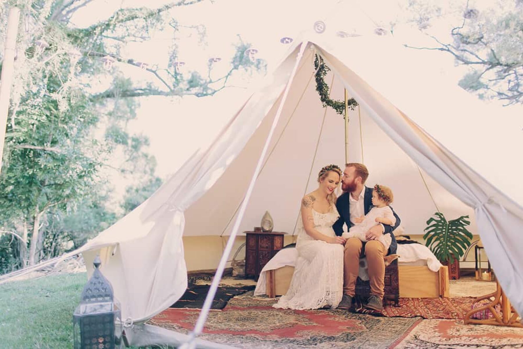 glamping wedding bell tent