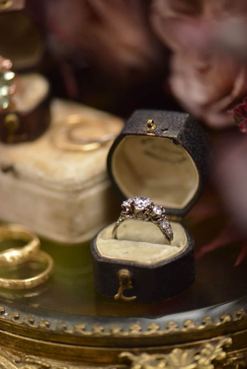 darkly romantic bespoke engagement rings by Julia deVille