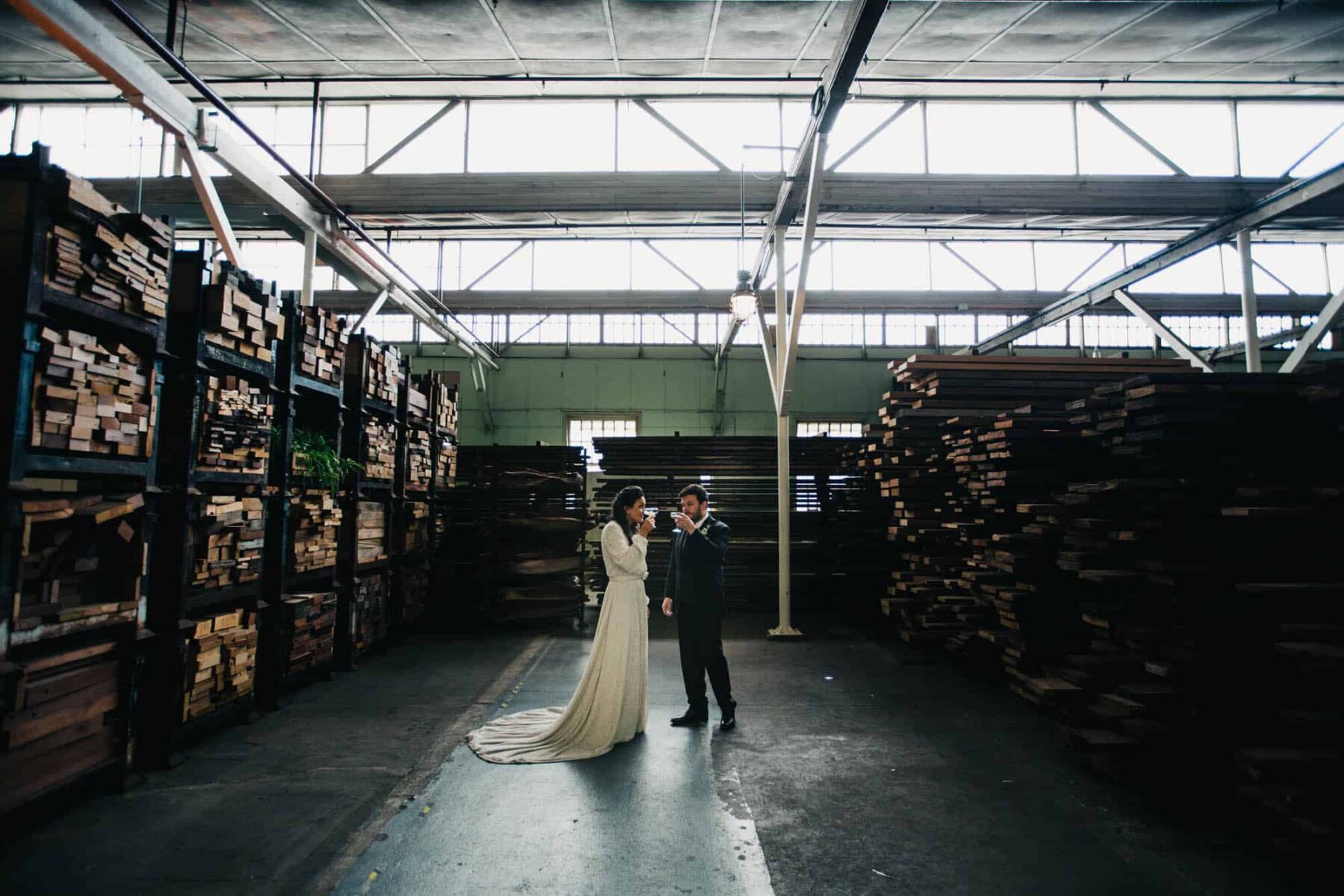 Melbourne warehouse wedding at Lauren's Hall - photography by Daniel Brannan