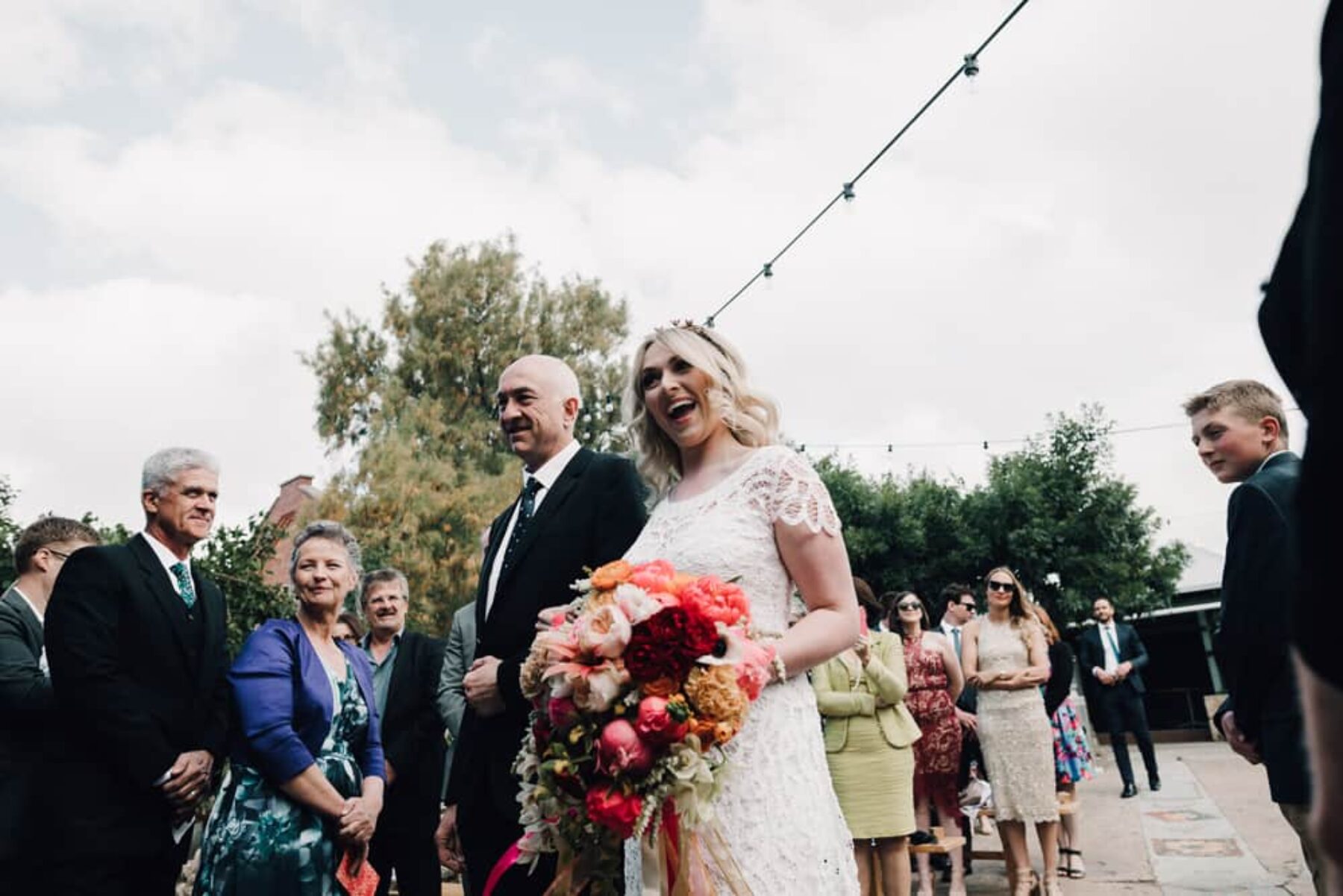 Colourful Perth City Farm wedding by James Simmons Photography