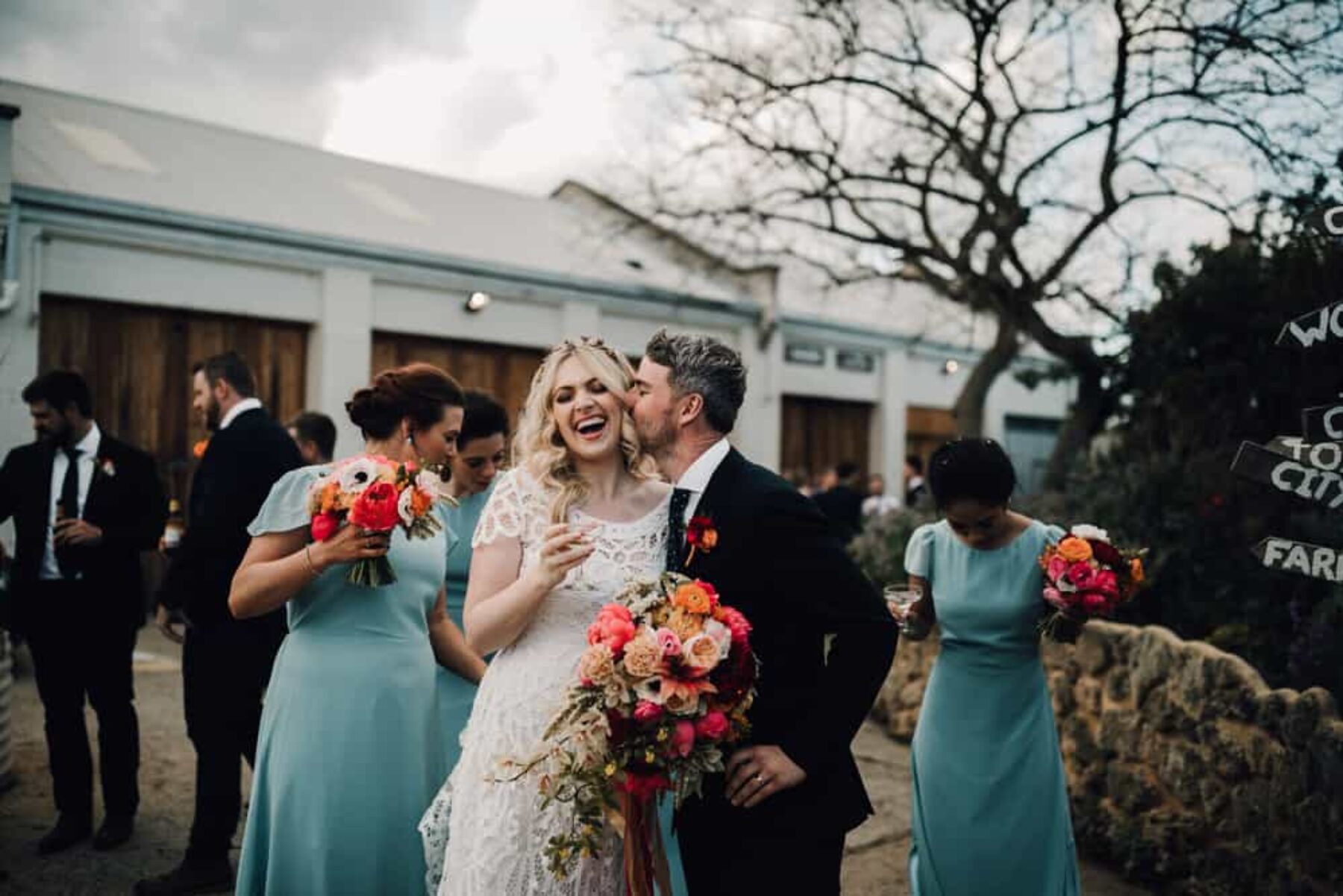 Colourful Perth City Farm wedding by James Simmons Photography