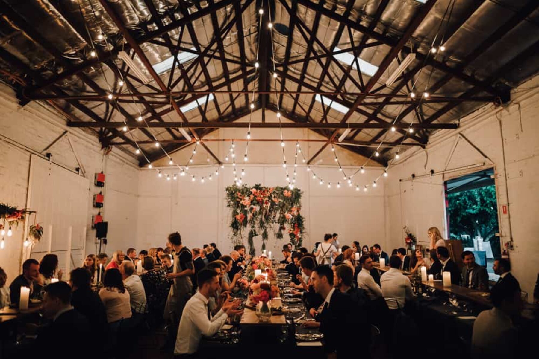 modern barn wedding at Perth City Farm - James Simmons Photography