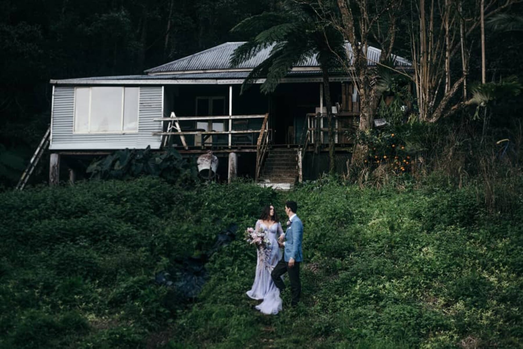 vintage boho wedding at Maca's Camping Ground