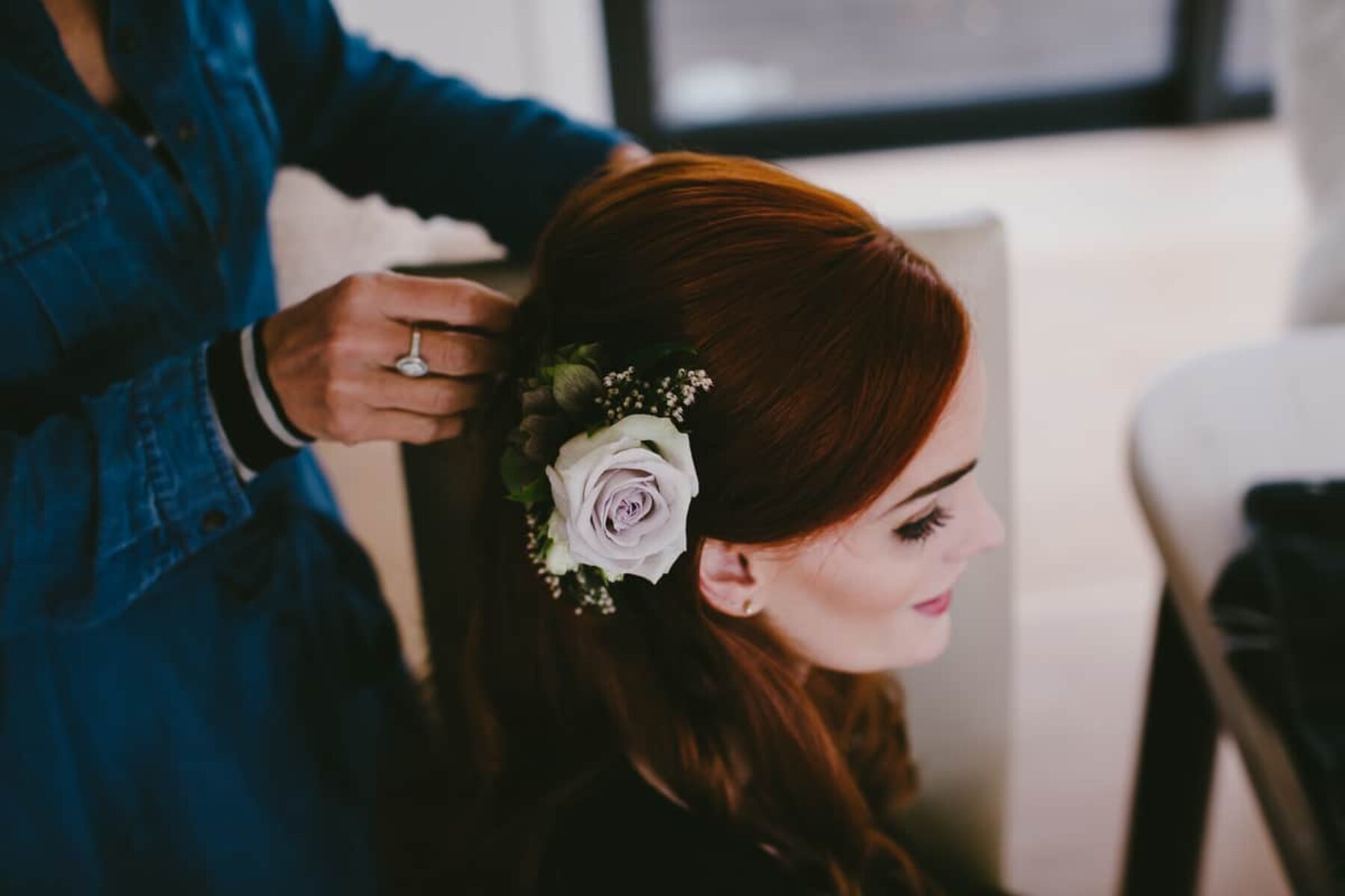 redhead bride